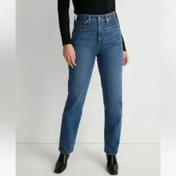 Madewell The Curvy Perfect Vintage Jean 26P Petite High Rise Tapered Medium Wash - Picture 2 of 12